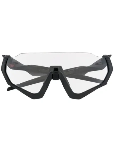 Oakley Oversized Visor Sunglasses In Grey