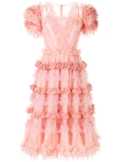 Dolce & Gabbana Organza Ballerina Dress In Pink