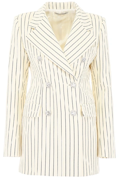 Alessandra Rich Pinstripe Doulbe In Multi