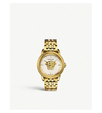 Versace Verd00418 Palazzo Empire Silver And Yellow Gold-coated Stainless-steel Quartz Watch