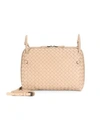 Bottega Veneta Women's Nodini Leather Crossbody Bag In Hay Brunito