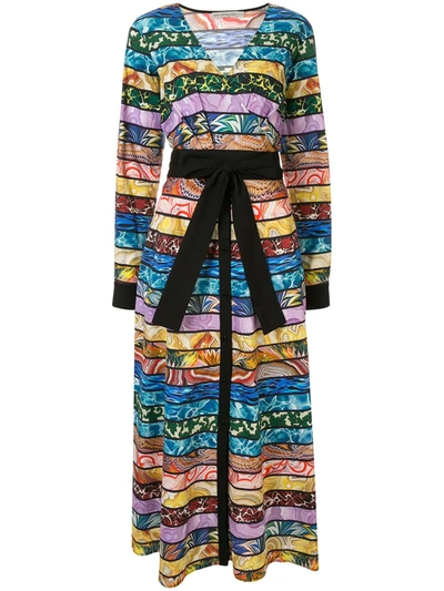 Mary Katrantzou Monroe Cotton-blend Midi Dress In Multicolour