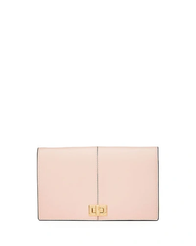 Fendi Peekaboo Grace Wallet Crossbody Bag In Light Pink