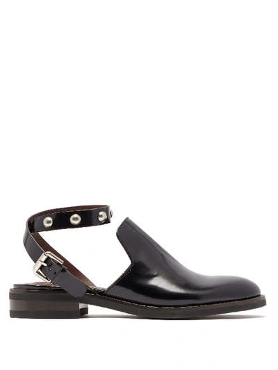See By Chloé Studded-strap Leather Loafers In Black