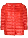 Herno Shell Puffer Jacket In Orange