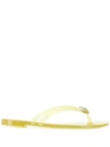 Casadei Thong Strap Sandals In Yellow