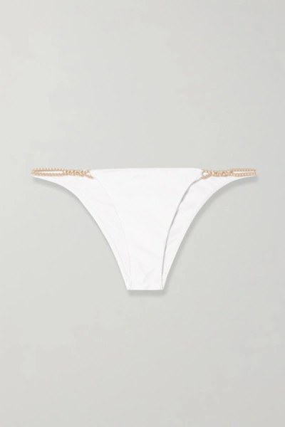 Vix Rope-trimmed Bikini Briefs In White