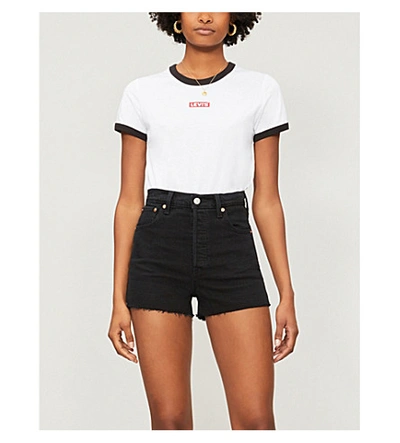 Levi's Perfect Ringer Cotton-jersey T-shirt In White