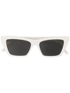 Saint Laurent Cat Eye Sunglasses In White