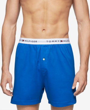 Tommy Hilfiger Men's Underwear, Athletic Knit Boxer In French Blue ...