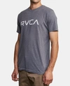 Rvca Men's Logo Graphic T-shirt In Smoke