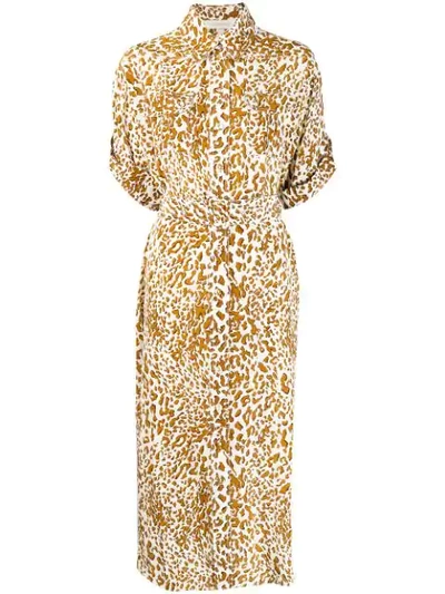 Zimmermann Leopard Print Safari Dress - Brown