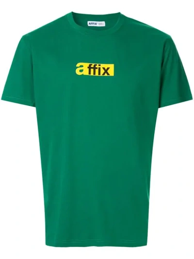 Affix Logo Print T-shirt In Green