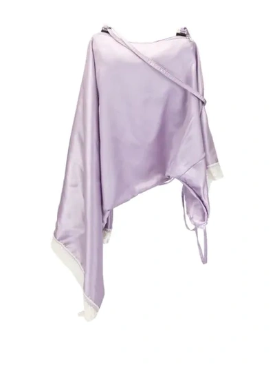 Mm6 Maison Margiela Slip Dress Shoulder Bag In Purple