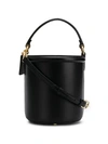 Coach Drawstring Bucket Bag In Black Refined Calf Leather