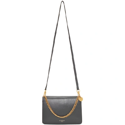 Givenchy Cross 3 Leather & Suede Shoulder  Bag In 063 Grey