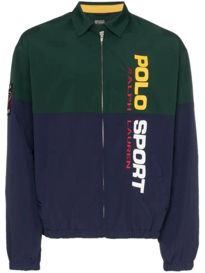 Polo Ralph Lauren Logo Printed Jacket In Green