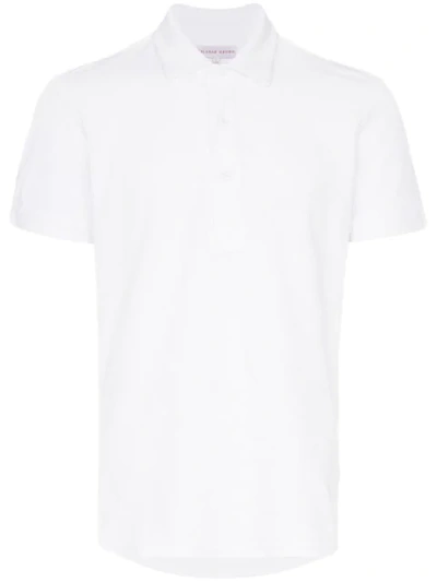 Orlebar Brown Short-sleeve Polo Shirt In White