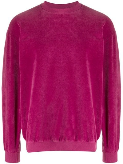 Paura Sweatshirt Aus Velours - Rosa In Pink