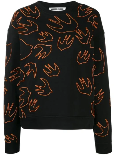 Swallow Mcq Jumpers Black Mcq Swallow Sweater Mcq By Alexander