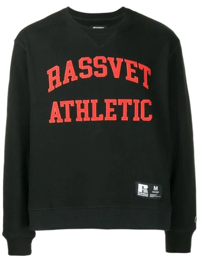 Rassvet X Russel Athletic Printed Sweatshirt In Black