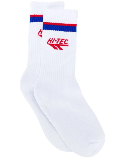 Rassvet X Hi-tech Logo Socks In White