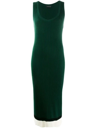 Cashmere In Love Ayla Tank Dress In Green