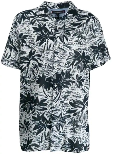 Tommy Hilfiger Tropical Shirt In Blue