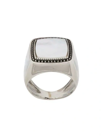 Emanuele Bicocchi Stone Embellished Ring In Silver