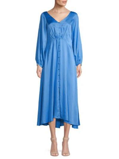 Free People Later Days Midi Dress In Blue