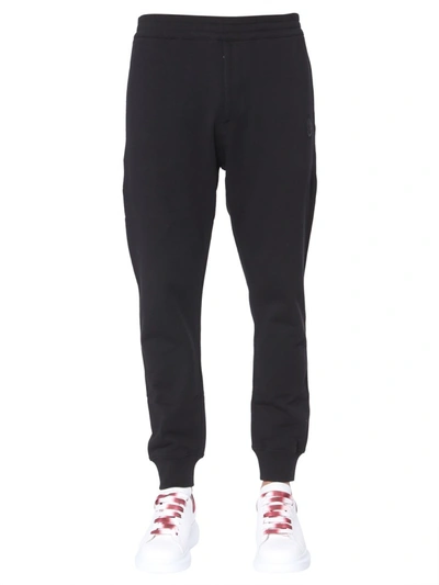 Alexander Mcqueen Jogging Pants With Skull Patches In Black