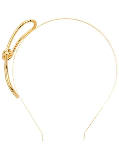 Annelise Michelson Single Wire Hair Band In Gold