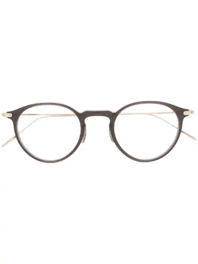 Eyevan7285 Round Shape Glasses In Brown
