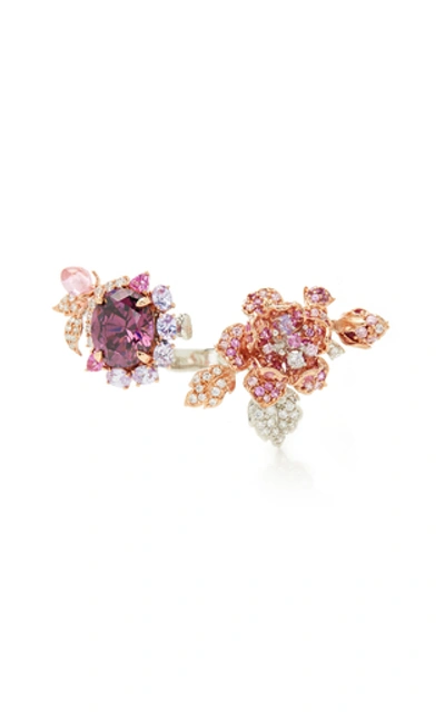 Anabela Chan Rose Delphinium Ring In Pink