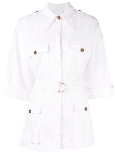 Acler Esther Cotton Shirt In White