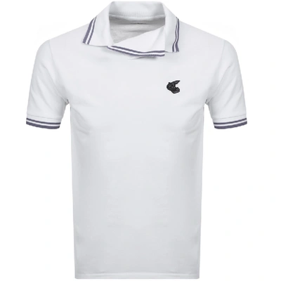Vivienne Westwood Squiggle Logo Polo T Shirt White
