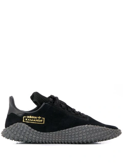 Adidas Originals Kamanda 01 Black Suede Sneakers