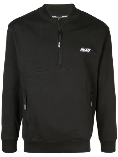 Palace Basically A Half Zip Bomber In Black