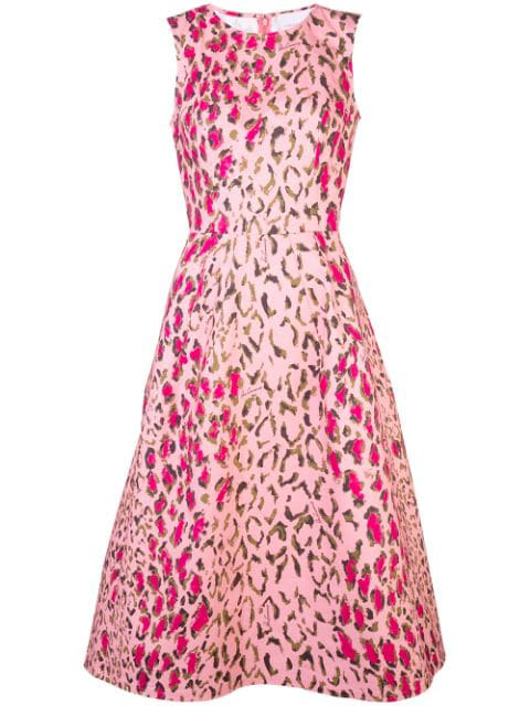 carolina herrera leopard dress