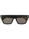 Cutler And Gross Square Frame Sunglasses In Black