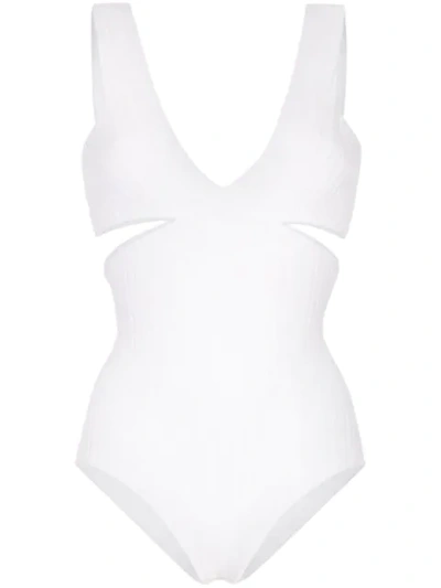 Araks Ursa Cut-out Swimsuit In White