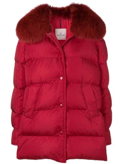 Moncler Fur In Red