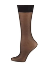 Natori Crystal Sheer Knee High Socks In Black