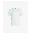Acne Studios Nash Logo-patch Cotton-jersey T-shirt In Ice Blue