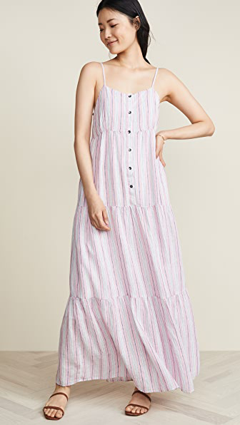 promenade maxi dress in blush
