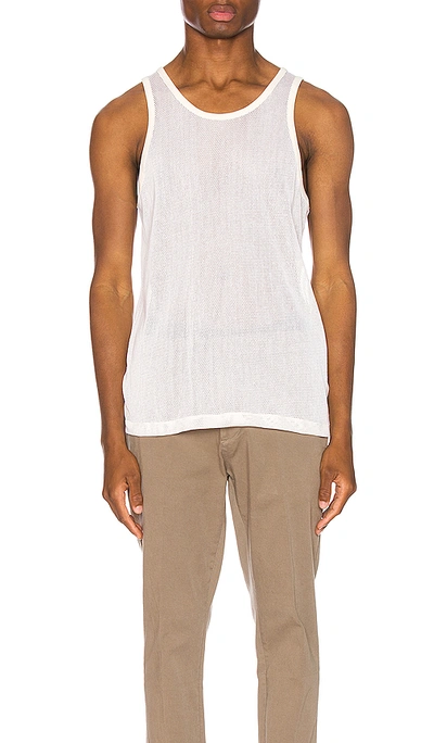 John Elliott Cotton Mesh Tank In Natural