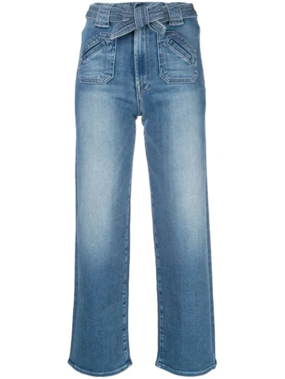 Mother The Rambler Tie-waist Straight-leg Jeans In Hop On Hop Off In Blue