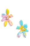Lele Sadoughi Paper Lily Stud Earrings In Lemon Meringue
