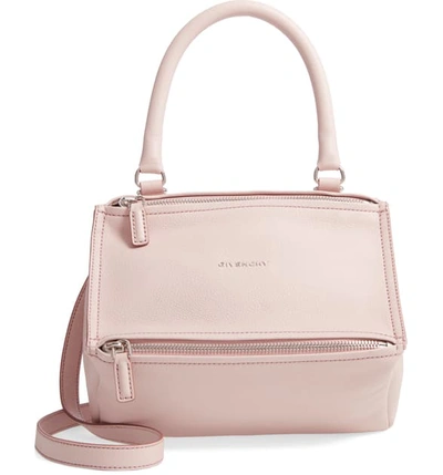 Givenchy 'small Pandora' Leather Satchel - Pink In Pale Pink