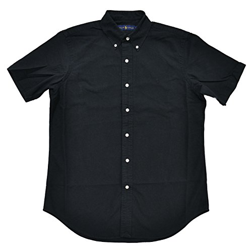 polo black button down shirt